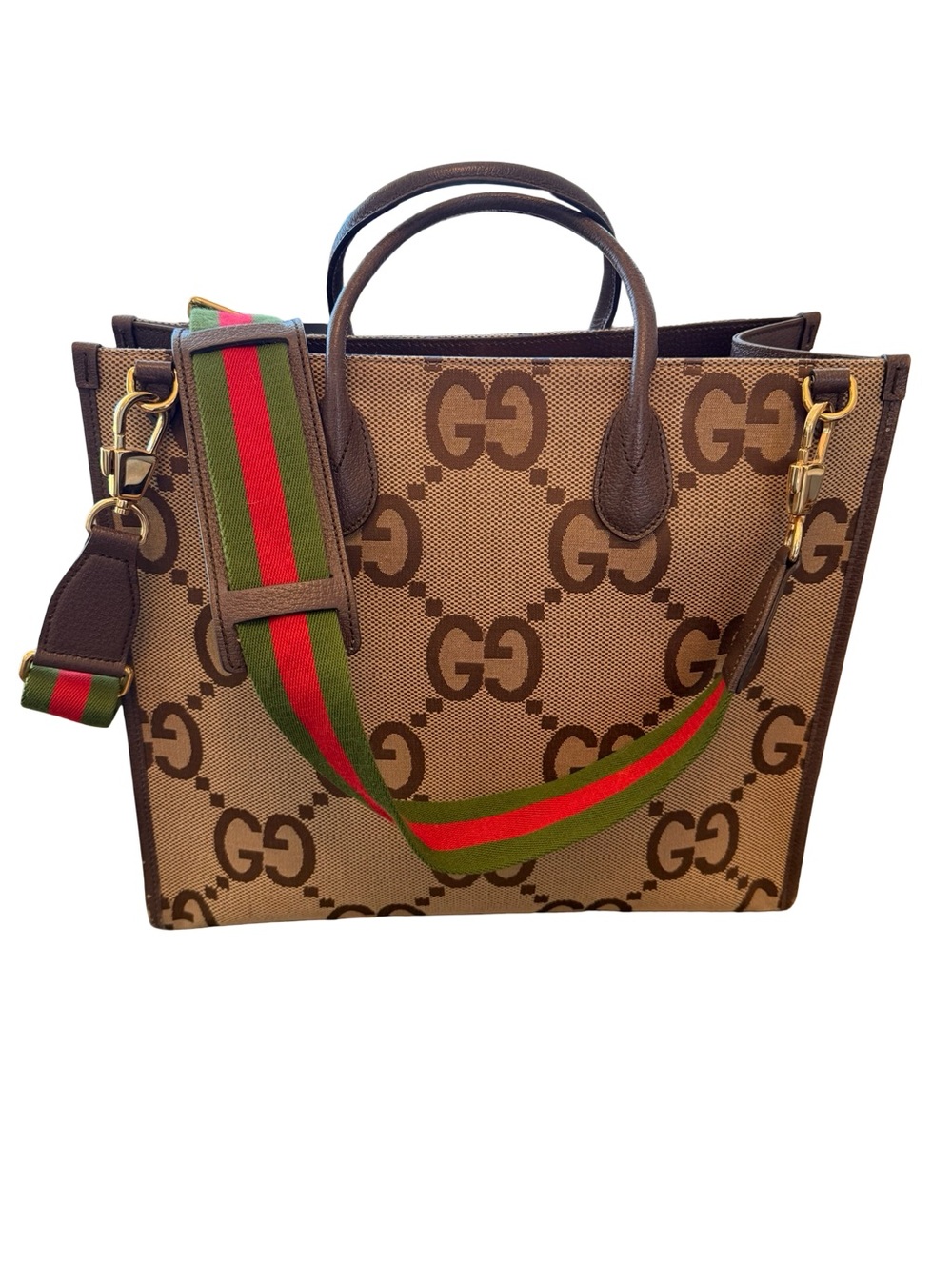 Gucci Jumbo GG canvas tote